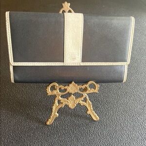 Coach Midnight Blue and White Wallet
